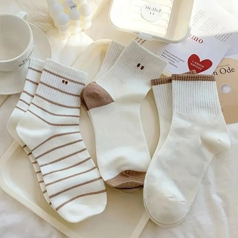 Cute Smiling Print Socks