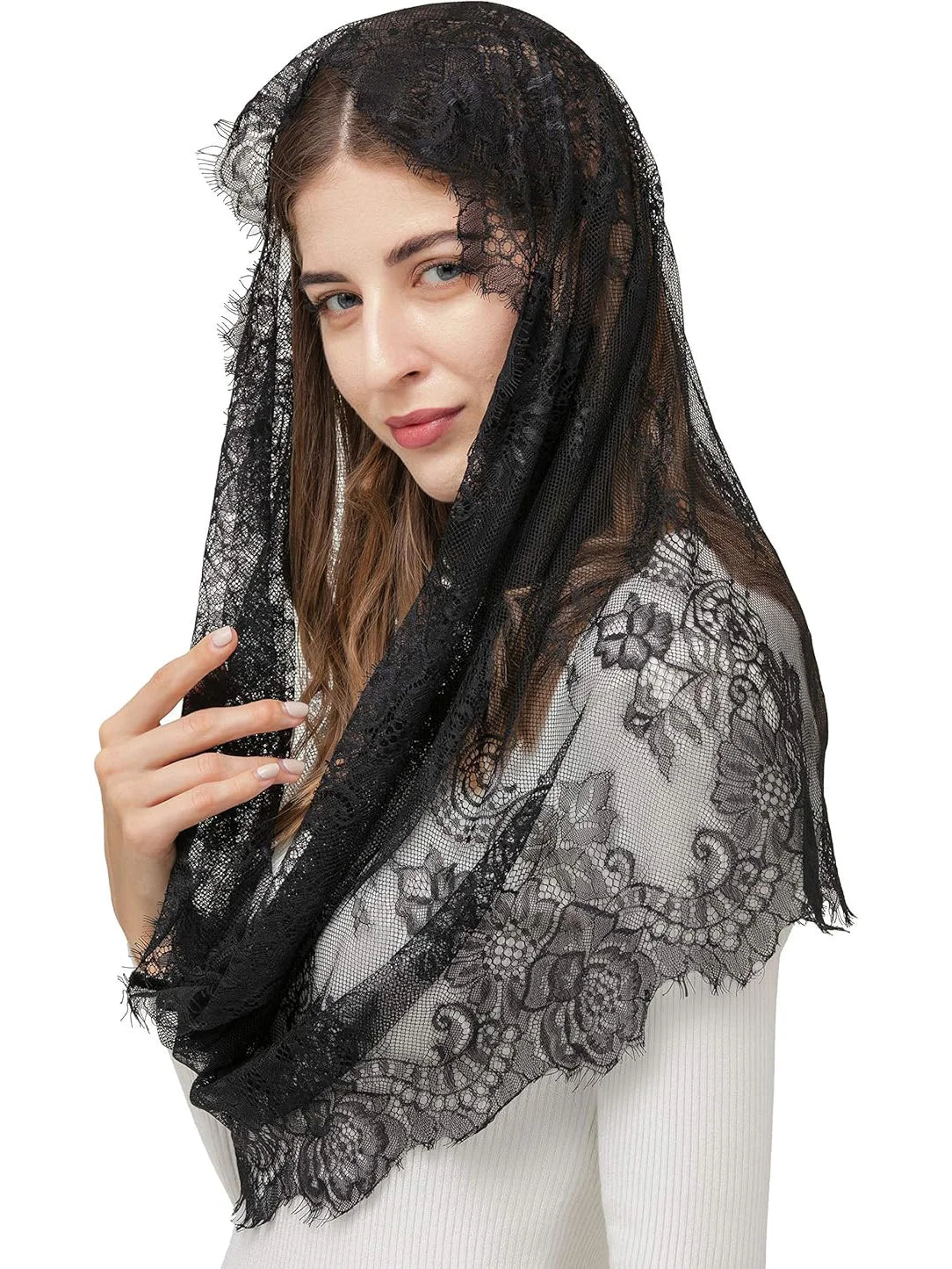 Black Lace Veil Spanish Style