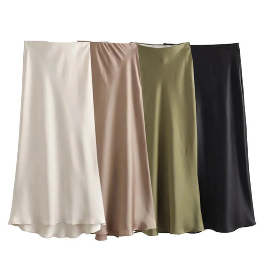 High Waist Long Skirts