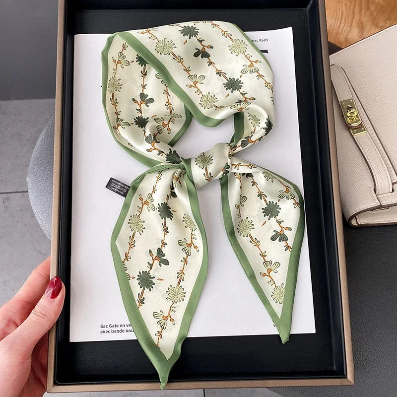Fashion Print Hair Ribbon Scarf