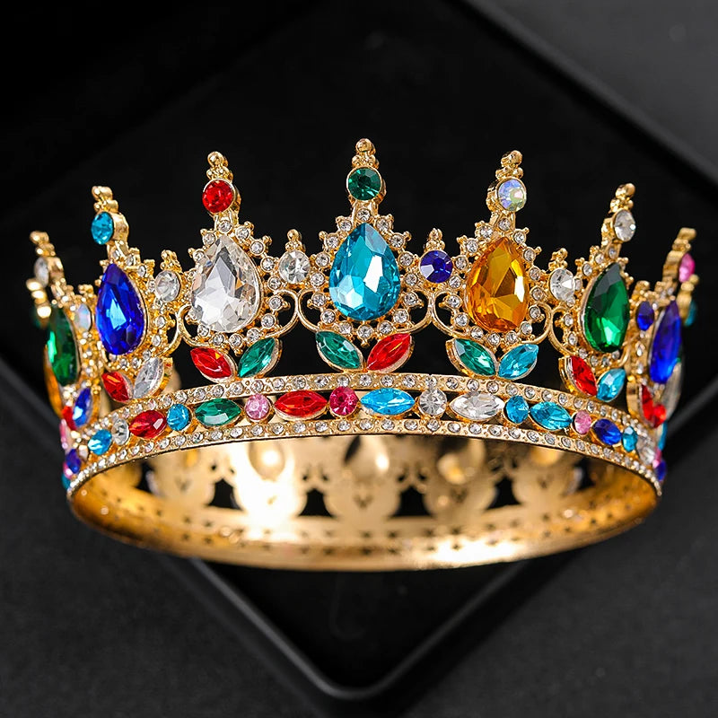 Baroque Round Wedding Crown