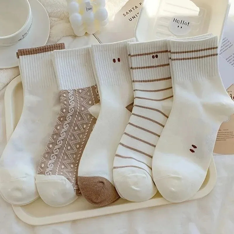 Cute Smiling Print Socks