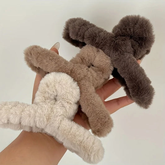 New Faux Fur Hair Claw