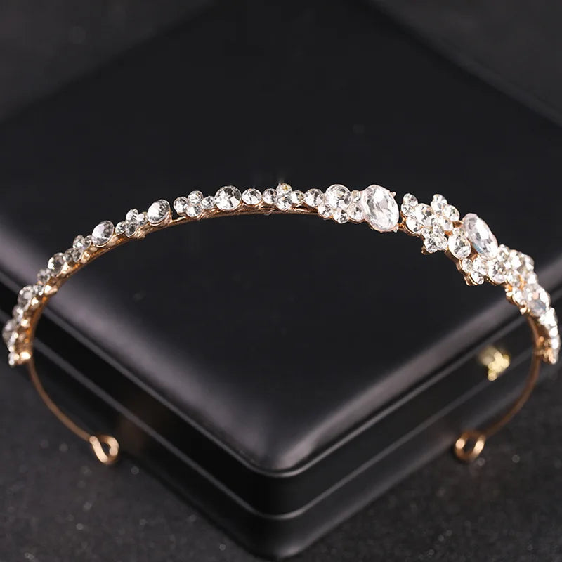 1pc rhinestone hair bands crown