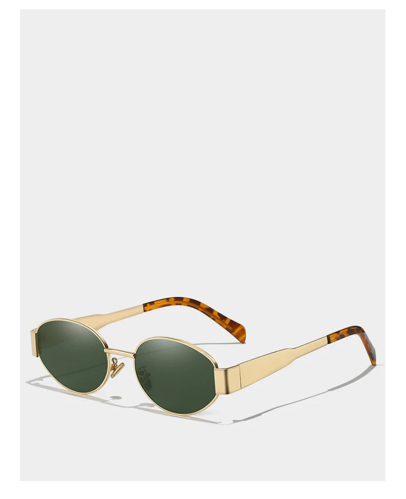 UV400 Sun Glasses Alloy Oval Eyewear