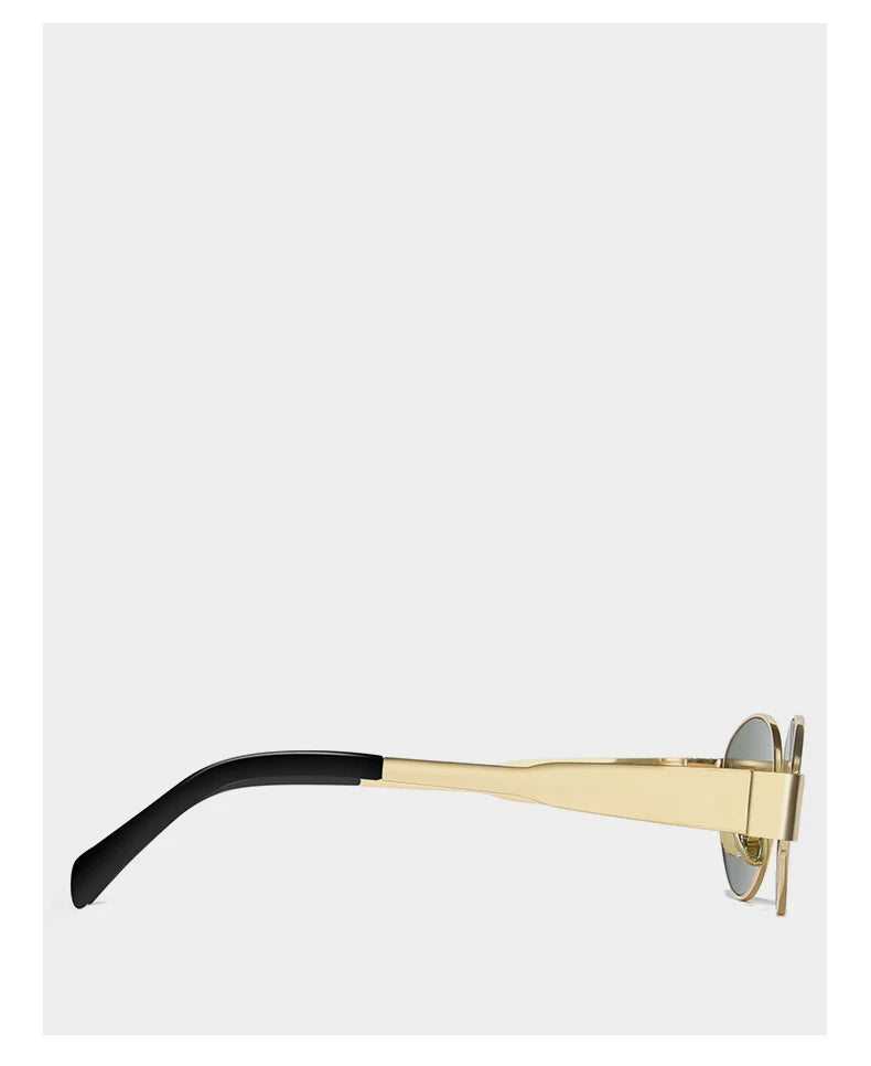 UV400 Sun Glasses Alloy Oval Eyewear