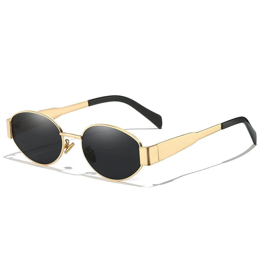 UV400 Sun Glasses Alloy Oval Eyewear
