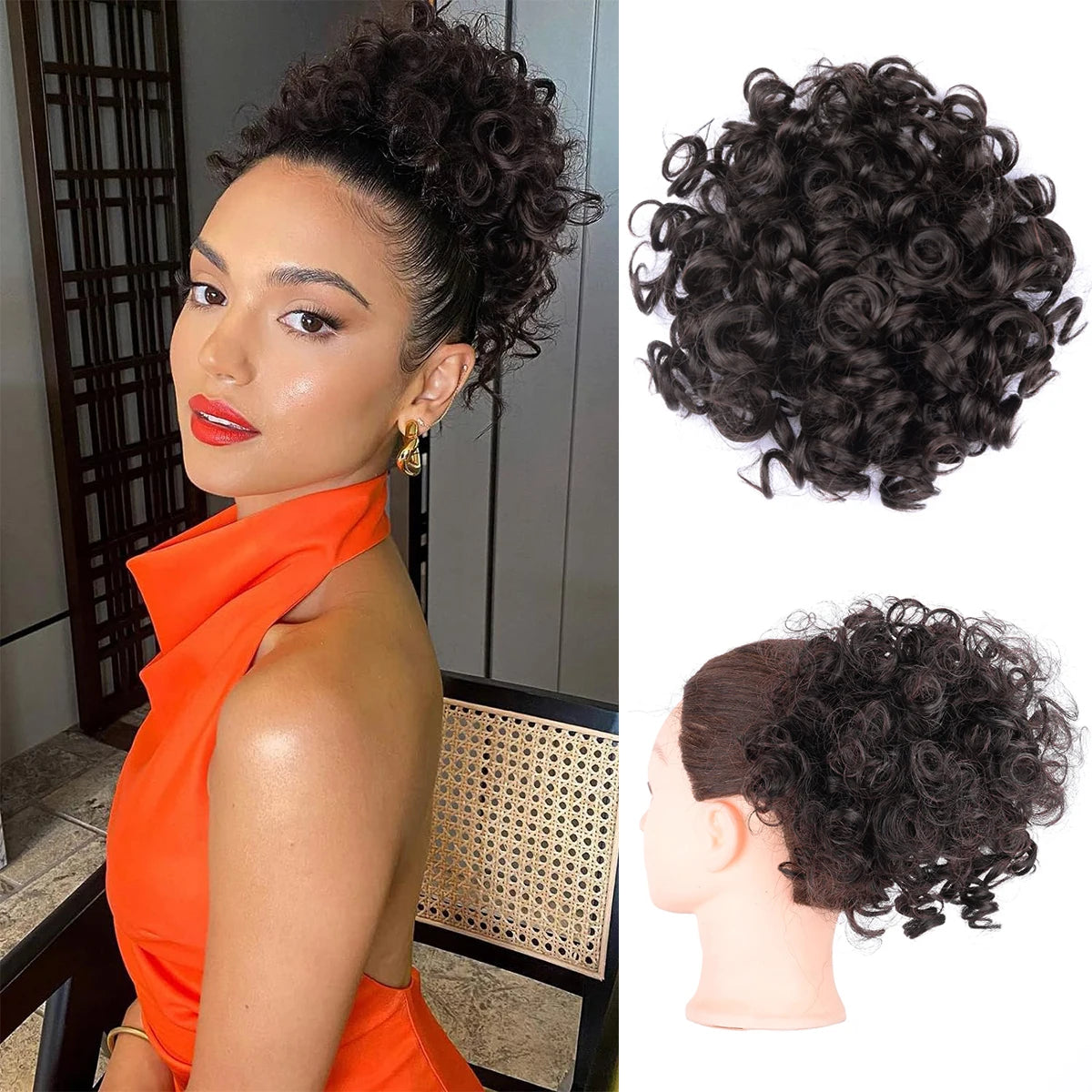 Hair Bun Clip In Ponytail Hair Extensions