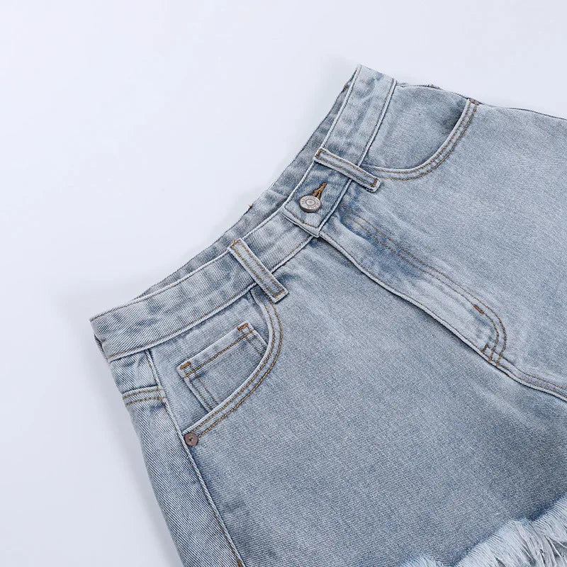 Streetwear Fashion Versatile High Waist Short Pants