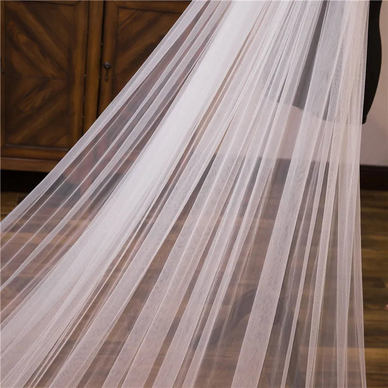 Wholesale white Ivory 3*3 Meter Cathedral wedding veils