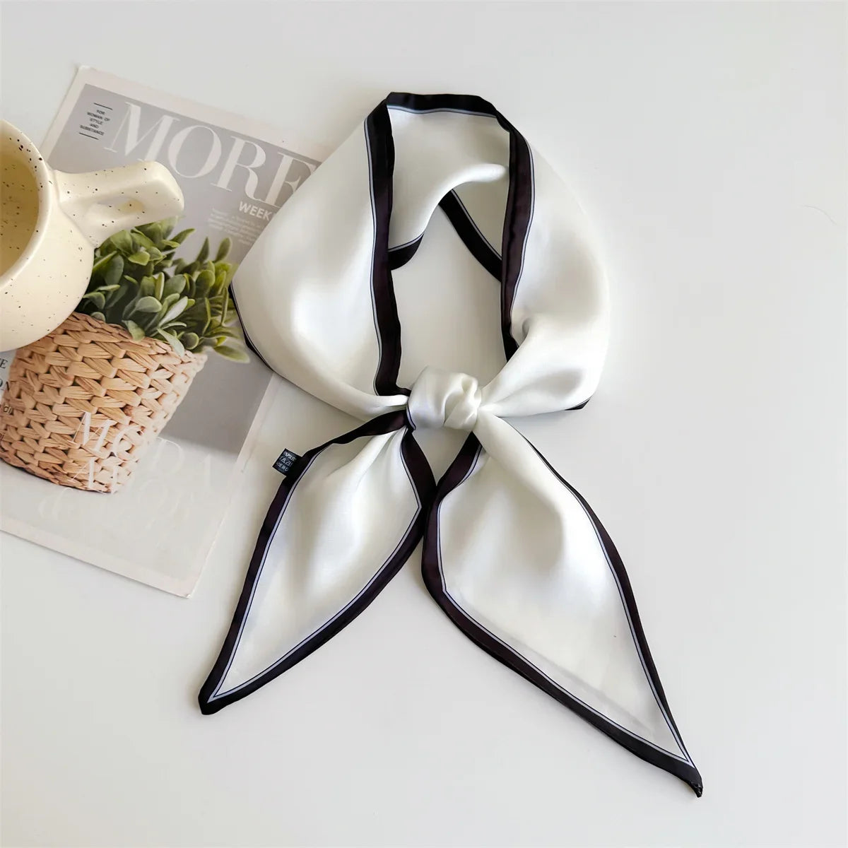 Fashion Print Hair Ribbon Scarf