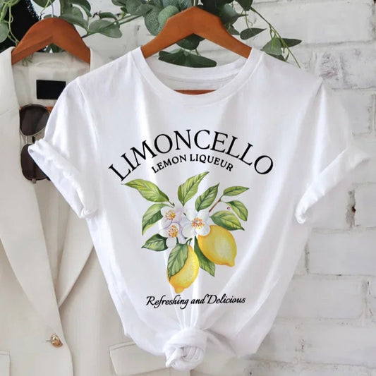 Lemon Letter Print T-shirt