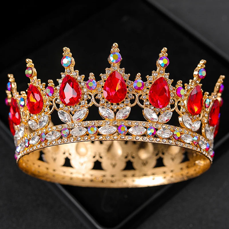 Baroque Round Wedding Crown