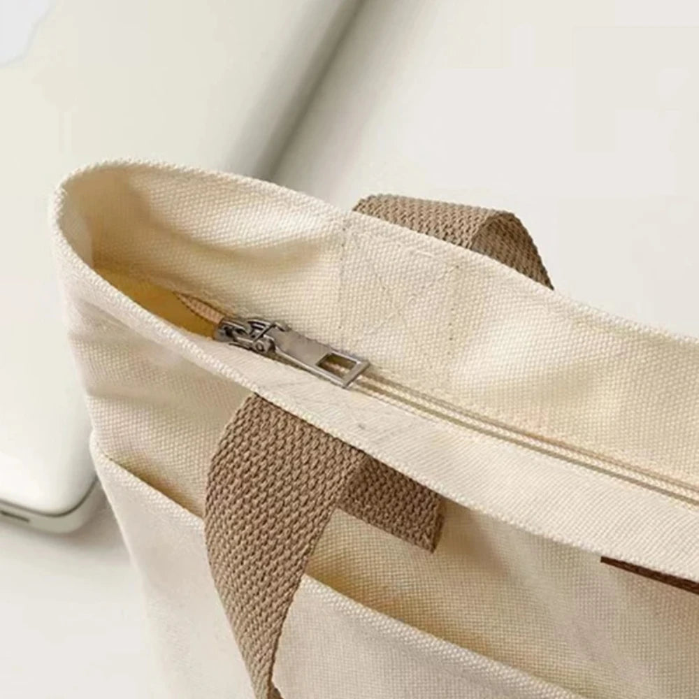 Women's Tote Bag Canvas Sewing Thread Large Capacity