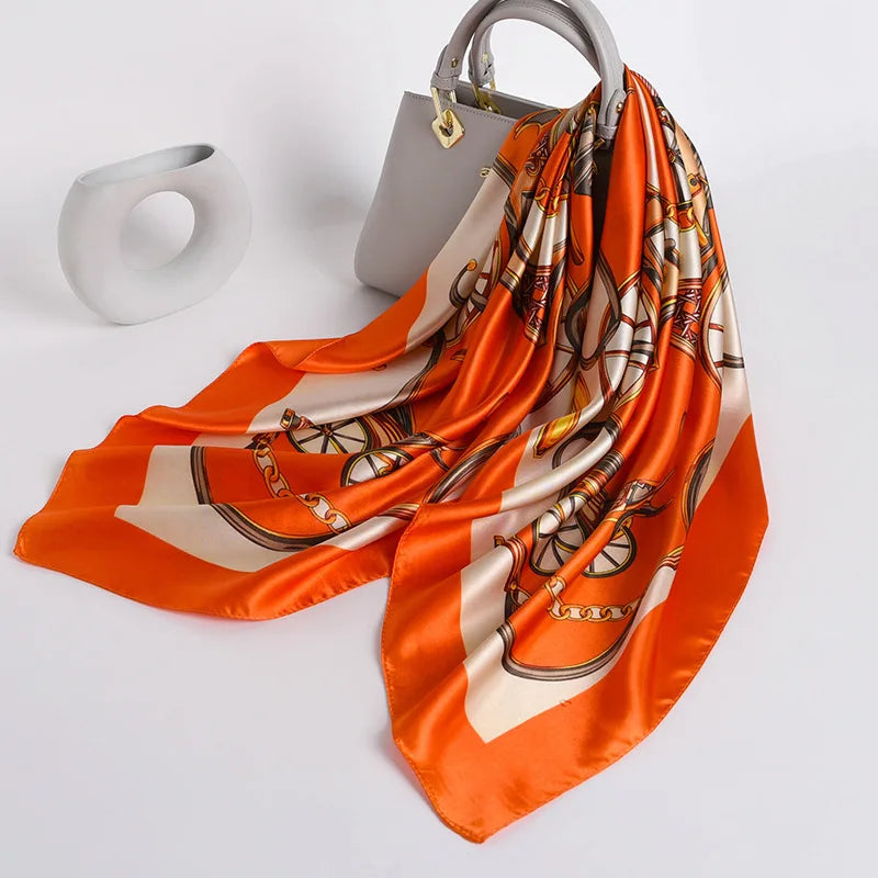 90*90cm Women Scarf Silk