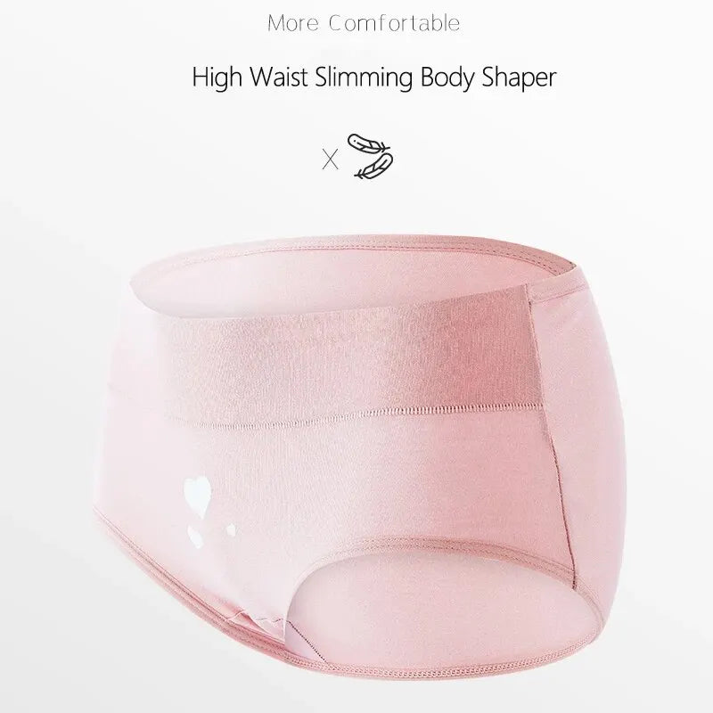 4Pcs Women's Panties High Waist Underwear
