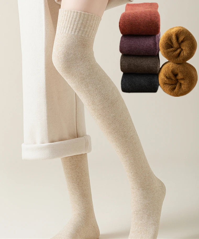 Women's Warm Solid Color Floor Socks