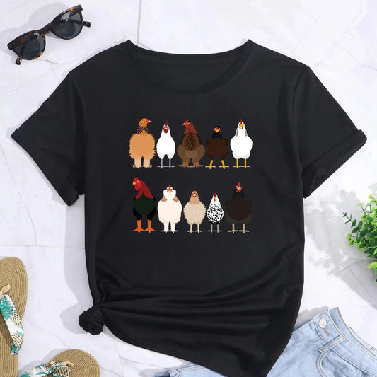 Chicken Crew Neck T-shirt