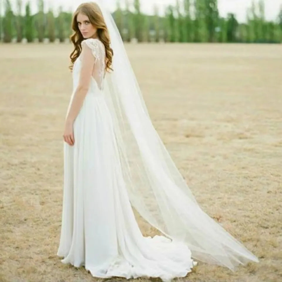 2/3/5 M White Ivory Wedding Veil Bride Accessories