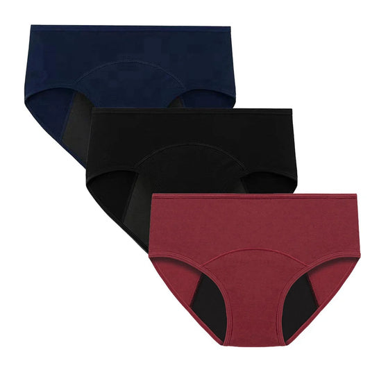 Women's cotton briefs Low Waist Physiological Period Underwear
