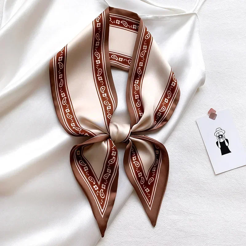 Fashion Print Hair Ribbon Scarf