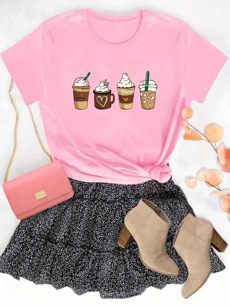 Coffee Print T-Shirt