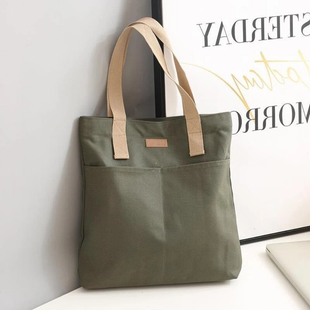 Women's Tote Bag Canvas Sewing Thread Large Capacity
