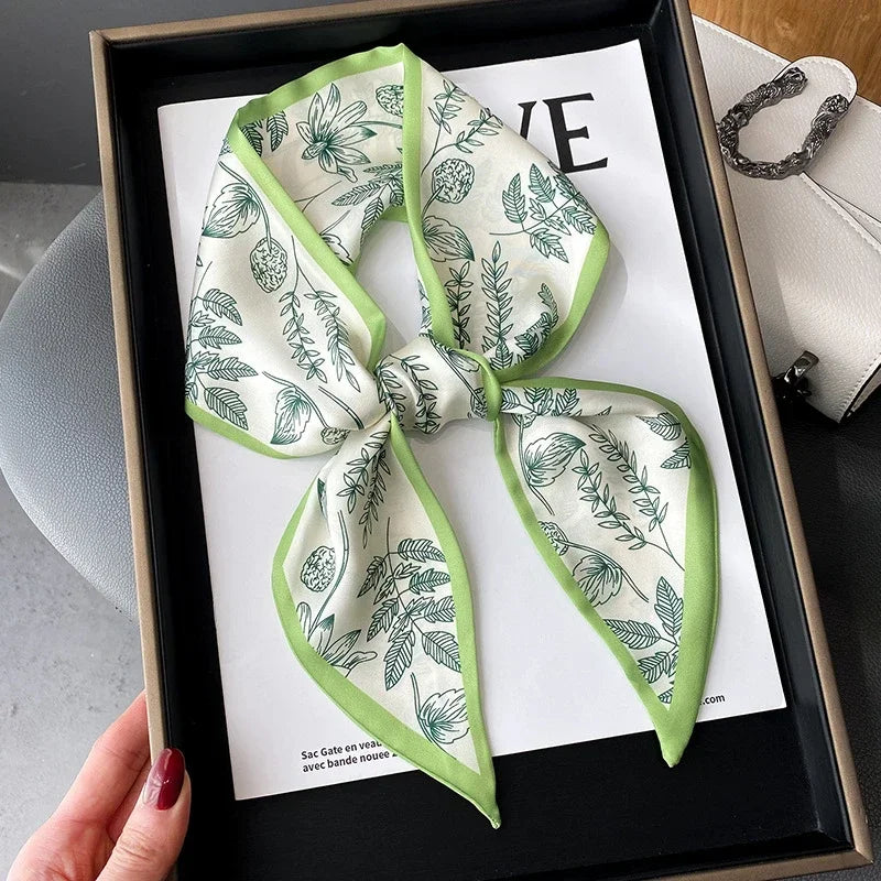Fashion Print Hair Ribbon Scarf