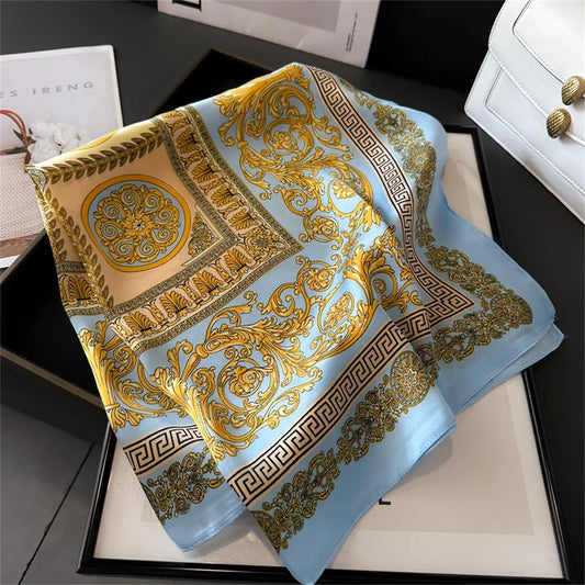 70X70cmPrinted Women's Scarf Pashmina Silk Scarf