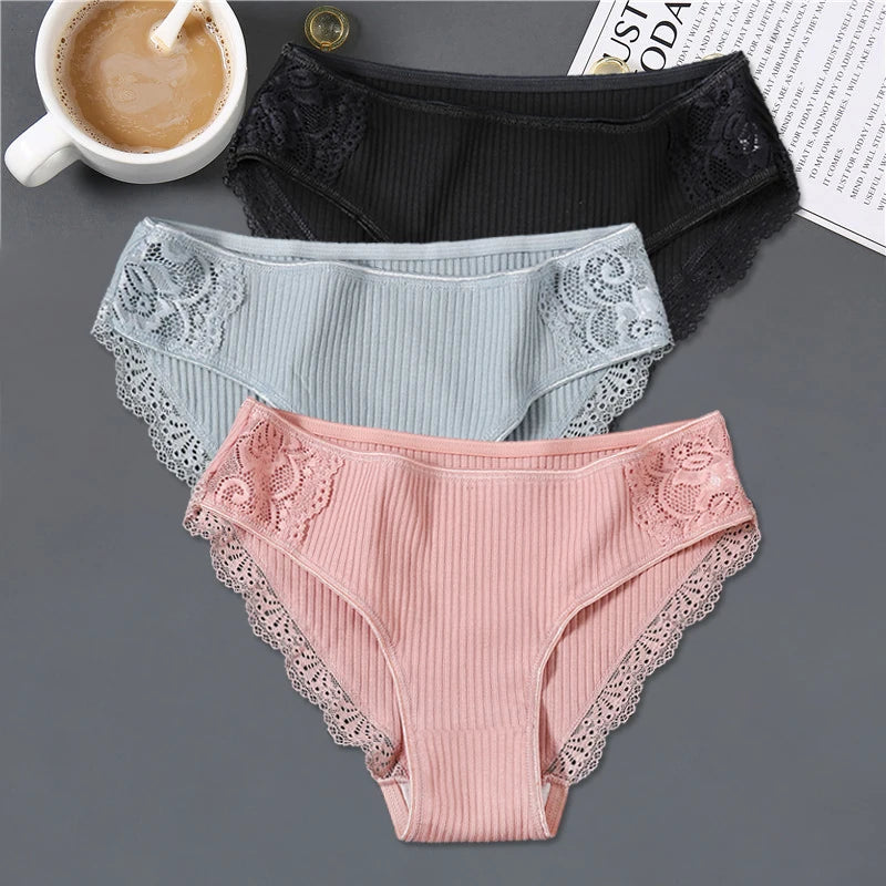 3Pcs/set Women Cotton Panties