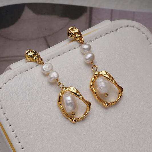 kshmir Natural pearl earrings