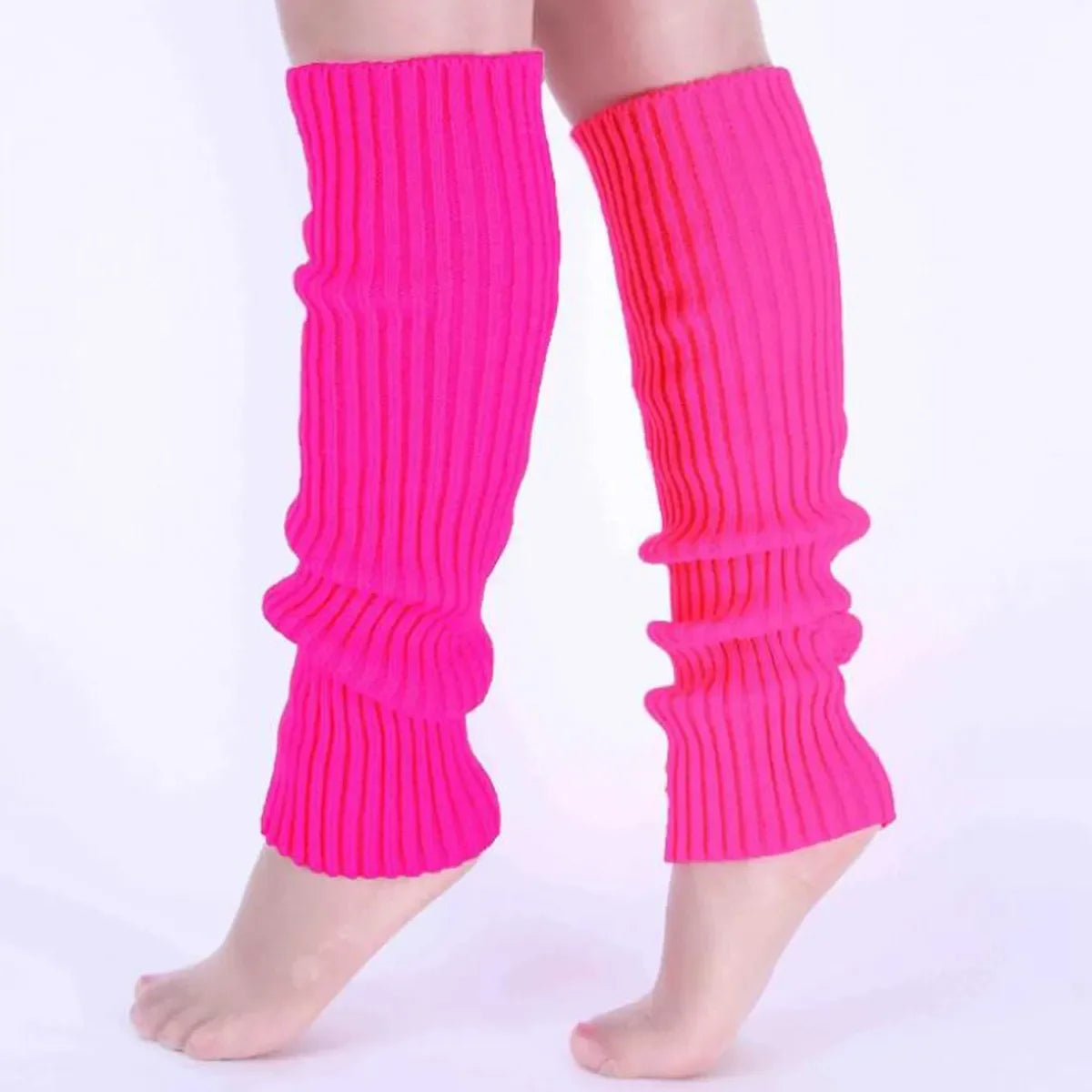 Classic Knit Leg Warmers Rib-Knit Knee-High Leg Warmer Socks