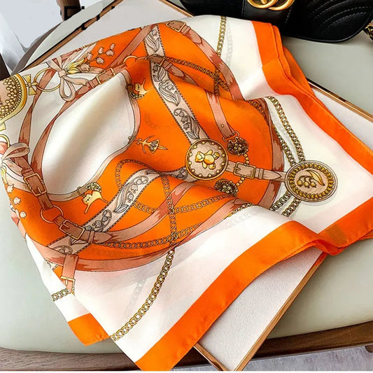 70cm Silk Feeling Square Scarf