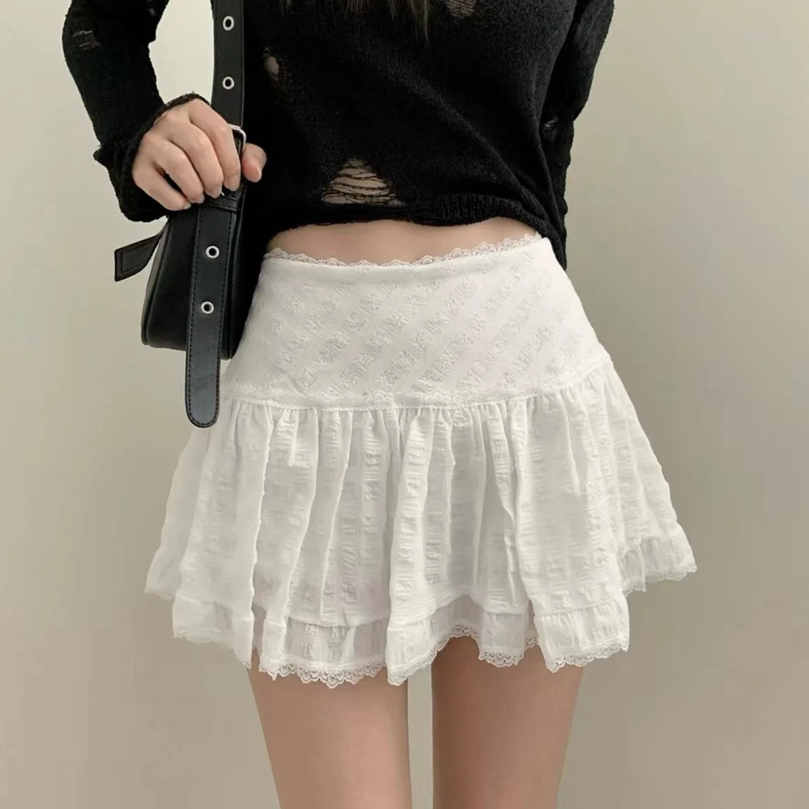 Low Rise Mini Skirt
