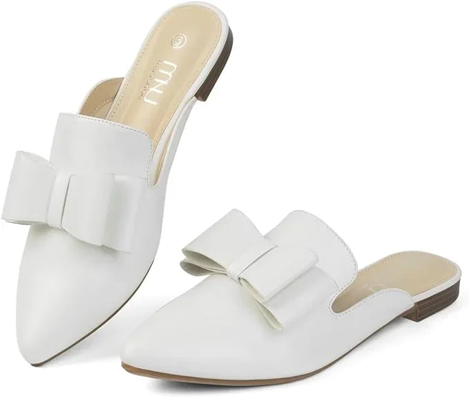 Suede Leather Slip-On Mules shoes