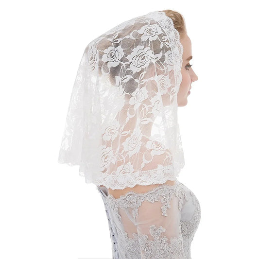 Women Spanish Style Lace Traditional Vintage Veil