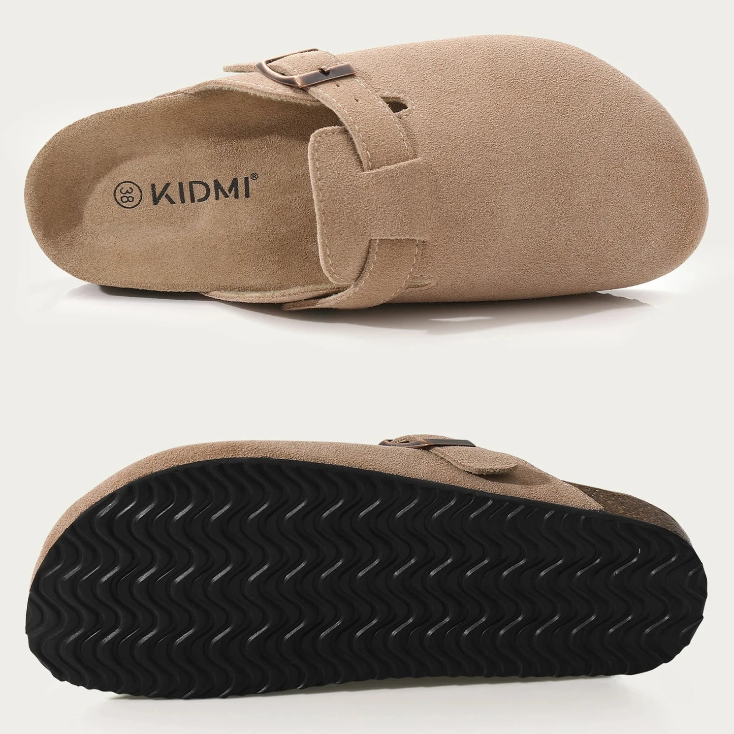 Classic Cork Antislip Outdoor Slippers With Arch Support