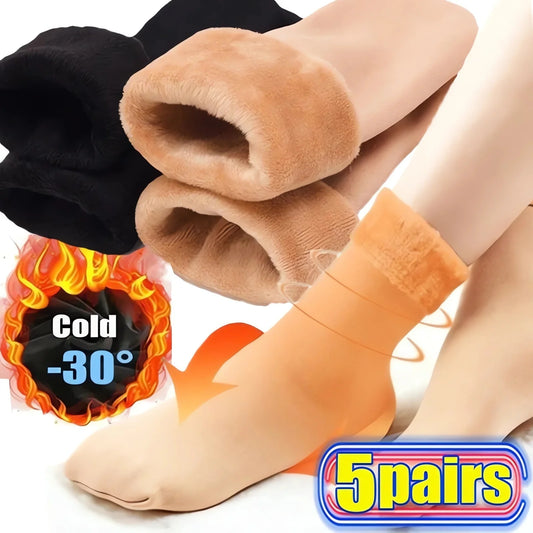 Warm Solid Women Socks