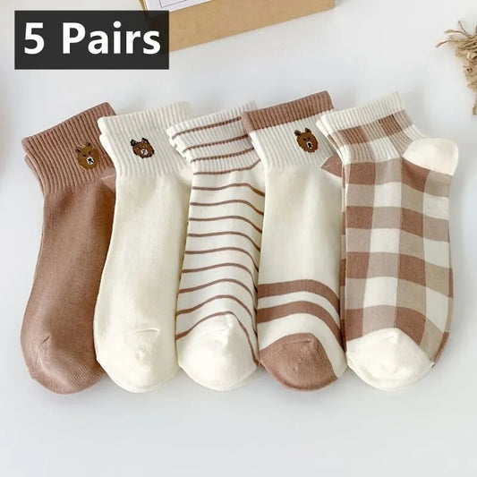 Teddy Bear Ankle Socks