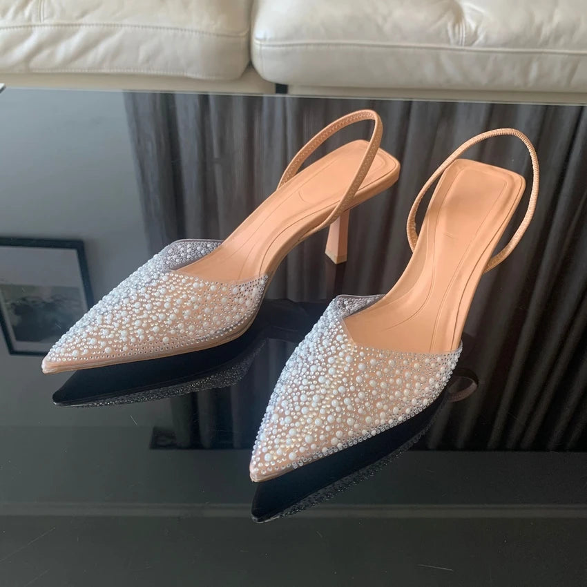 Pointed Toe High Heels Sandals