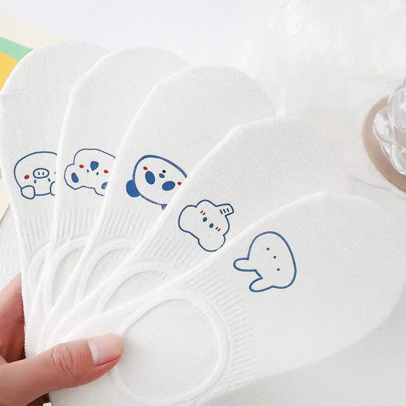 Women's Socks Set Invisible Cartoon Cute Socks