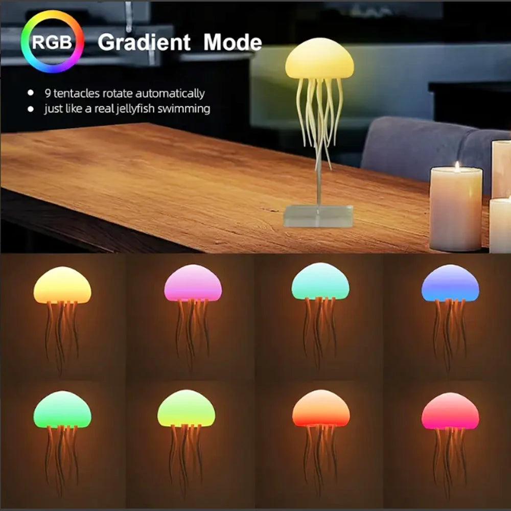 Rechargeable Dynamic Jellyfish LED Lamp