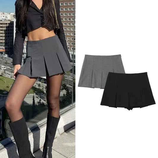 Striped Bermuda Shorts Woman Casual Mini Shorts