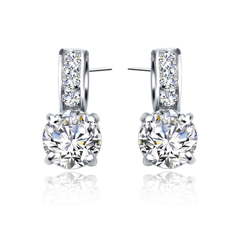 925 Sterling Silver Color Bridal Jewelry Set