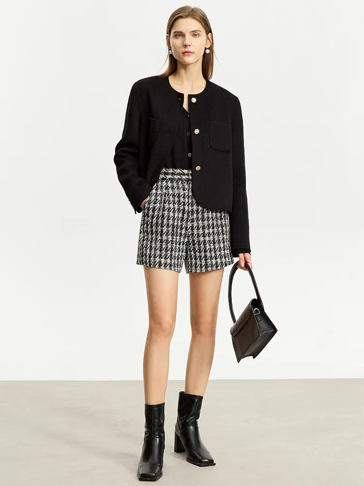 Minimalist Small Fragrant Fashion Women Shorts