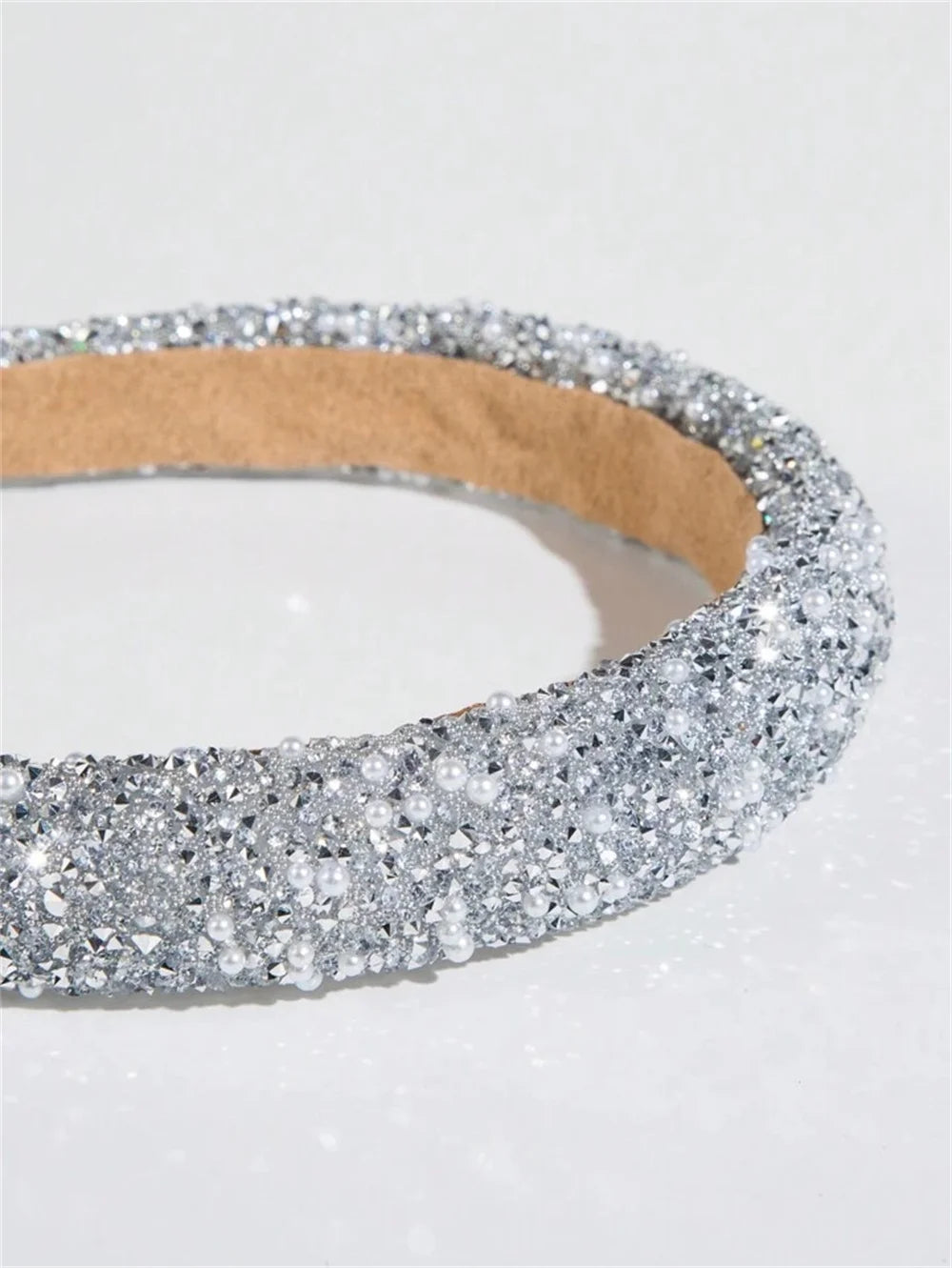 Glamorous Beaded Hairband Bling Crystal Pearl Baroque Headband
