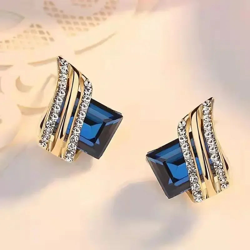 Crystal Earrings Engagement Earrings